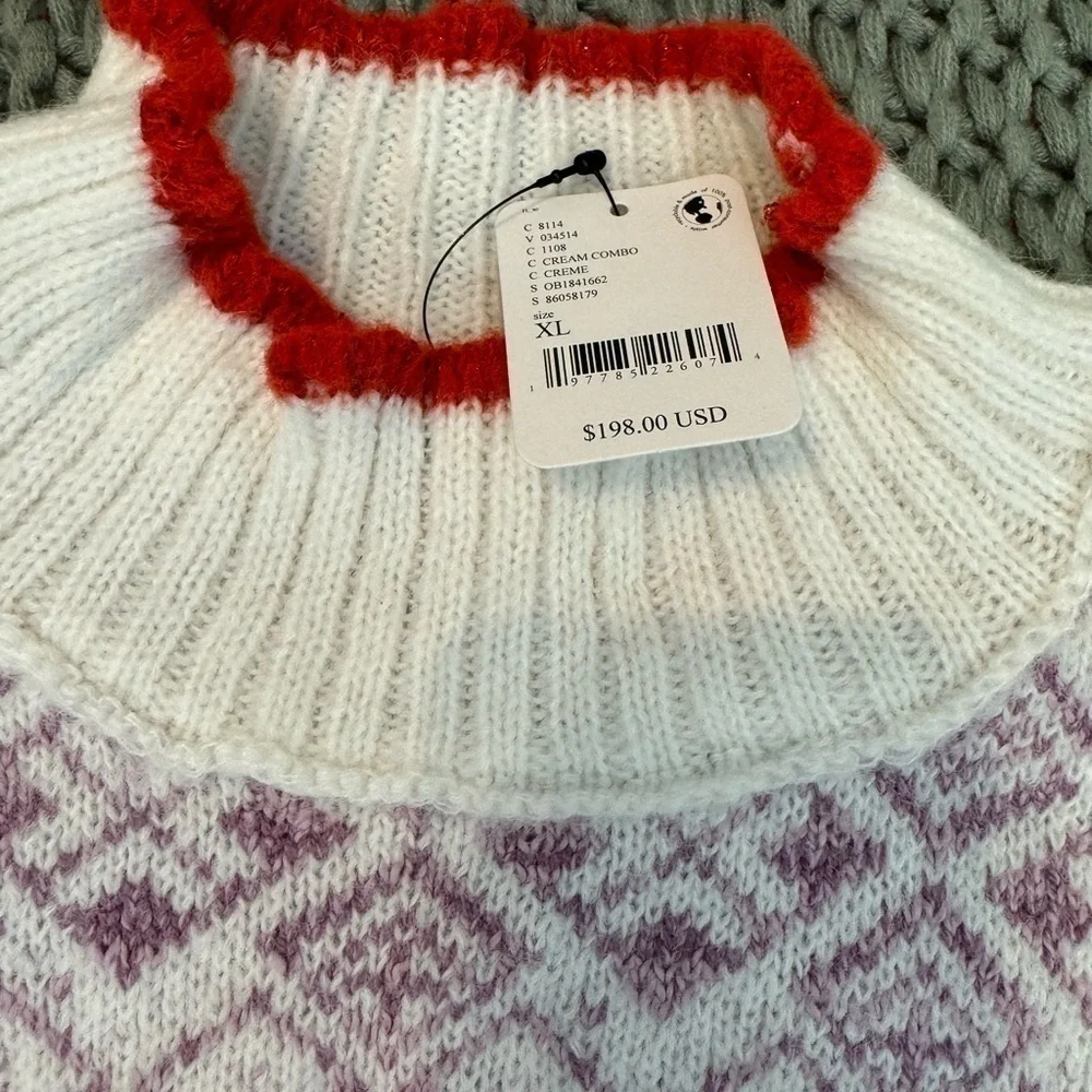 free people freya fairisle sweater